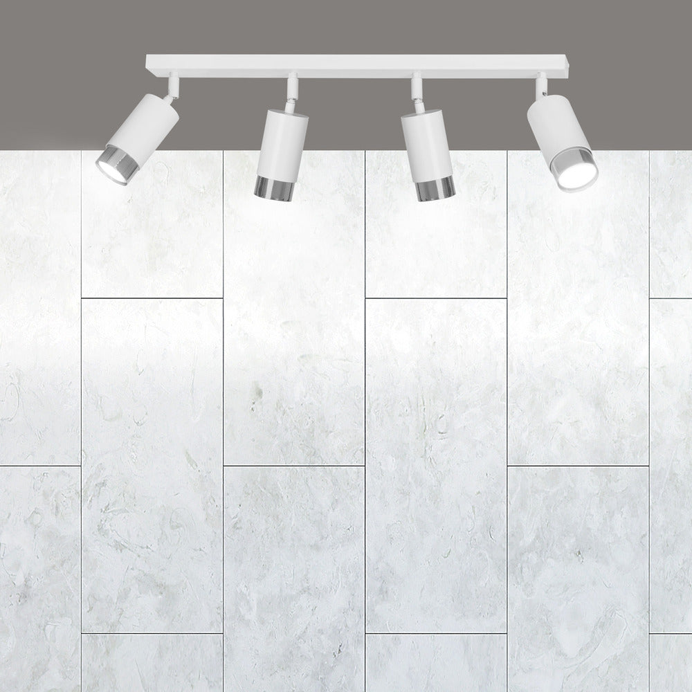 Emibig Hiro 4 White/Chrome Pendant