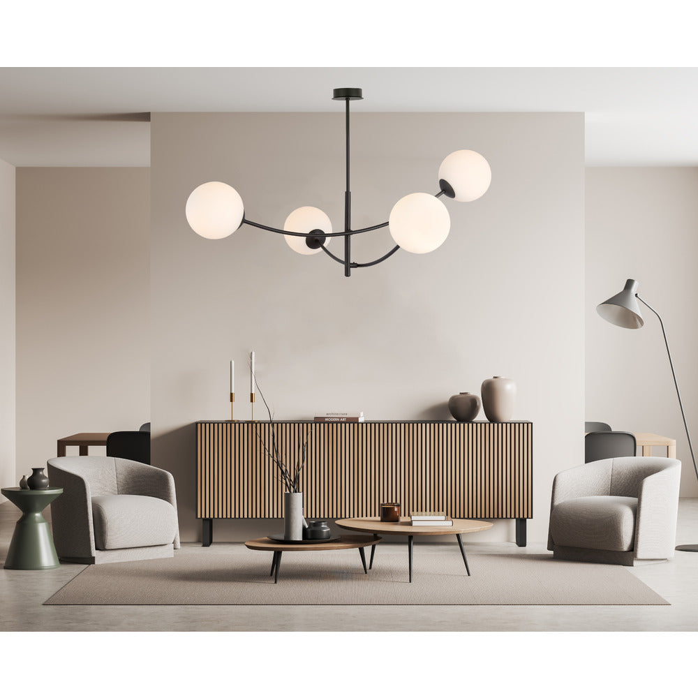 Emibig Hunter 4 Black/White Chandelier
