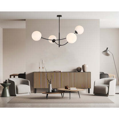 Emibig Hunter 4 Black/White Chandelier
