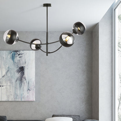 Emibig Hunter 4 Black/Transparent Chandelier