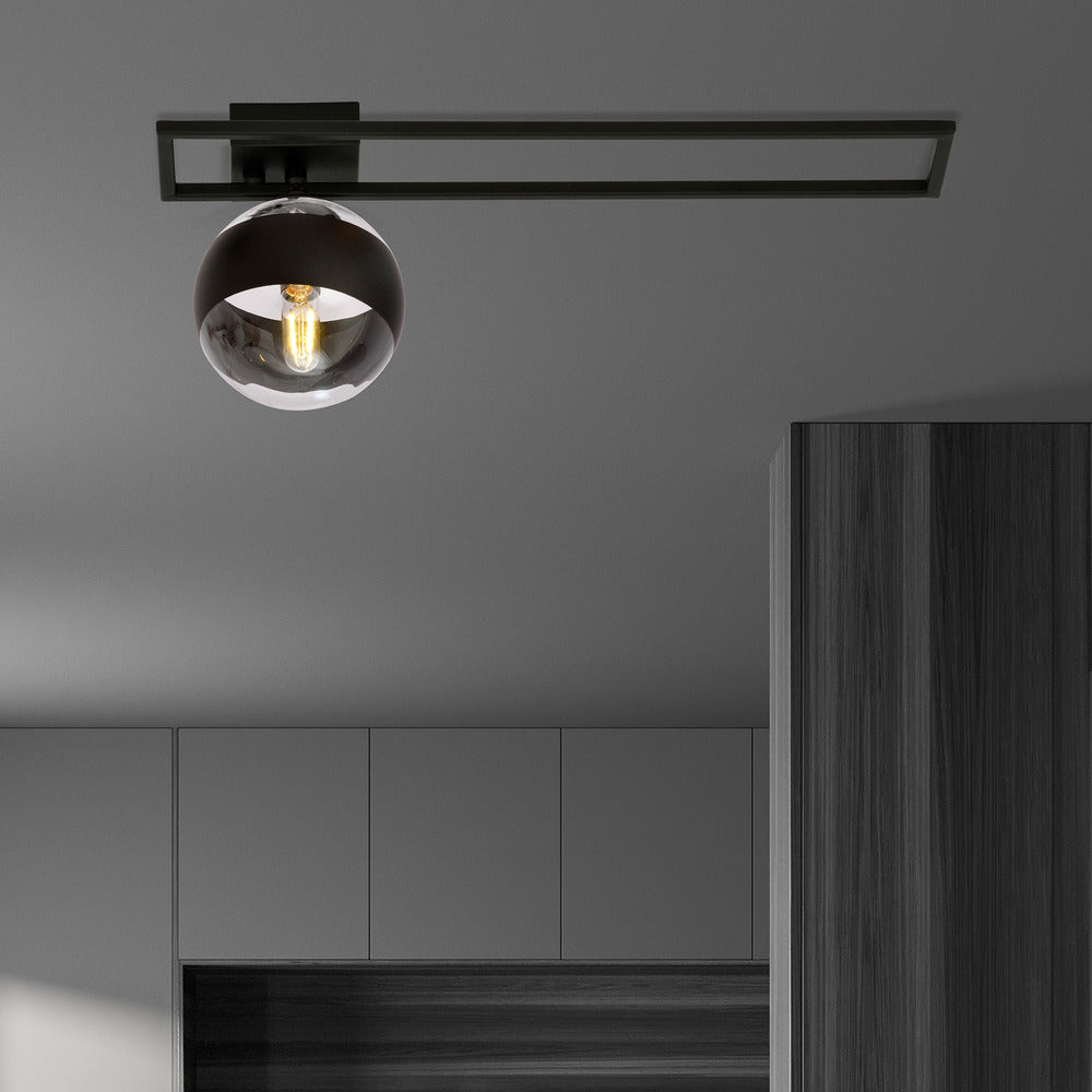 Emibig Imago 1C Black/Transparent Chandelier