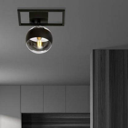 Emibig Imago 1E Black/Transparent Chandelier