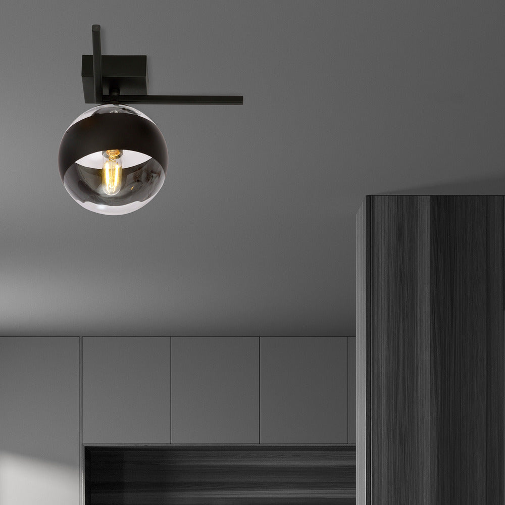 Emibig Imago 1G Black/Transparent Chandelier