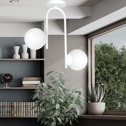 Emibig Kalf 2 White Chandelier