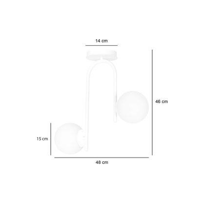 Emibig Kalf 2 White Chandelier
