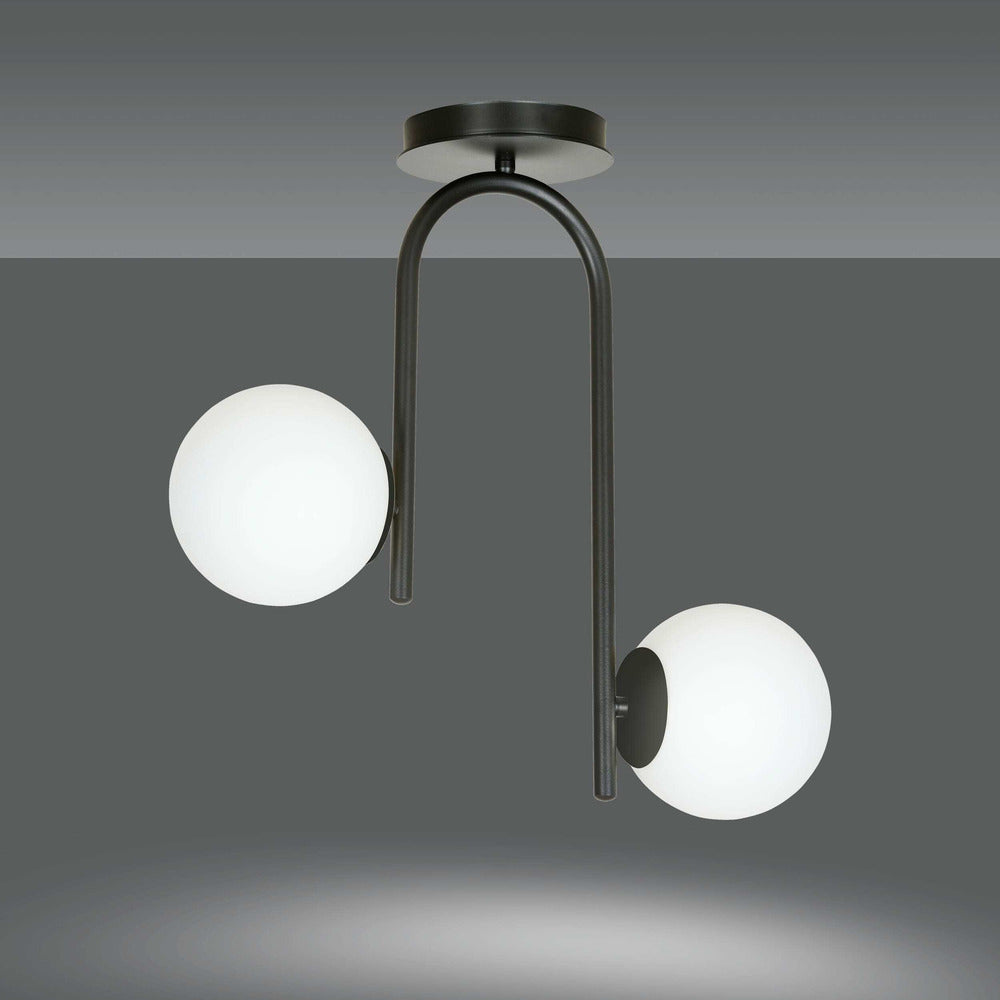 Emibig Kalf 2 Black/White Chandelier