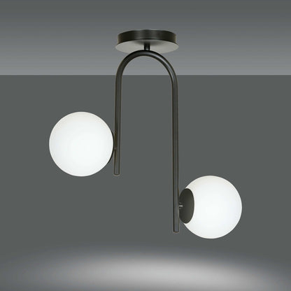 Emibig Kalf 2 Black/White Chandelier