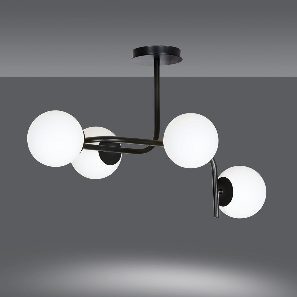 Emibig Kalf 4A Black/White Chandelier