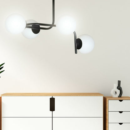 Emibig Kalf 4A Black/White Chandelier