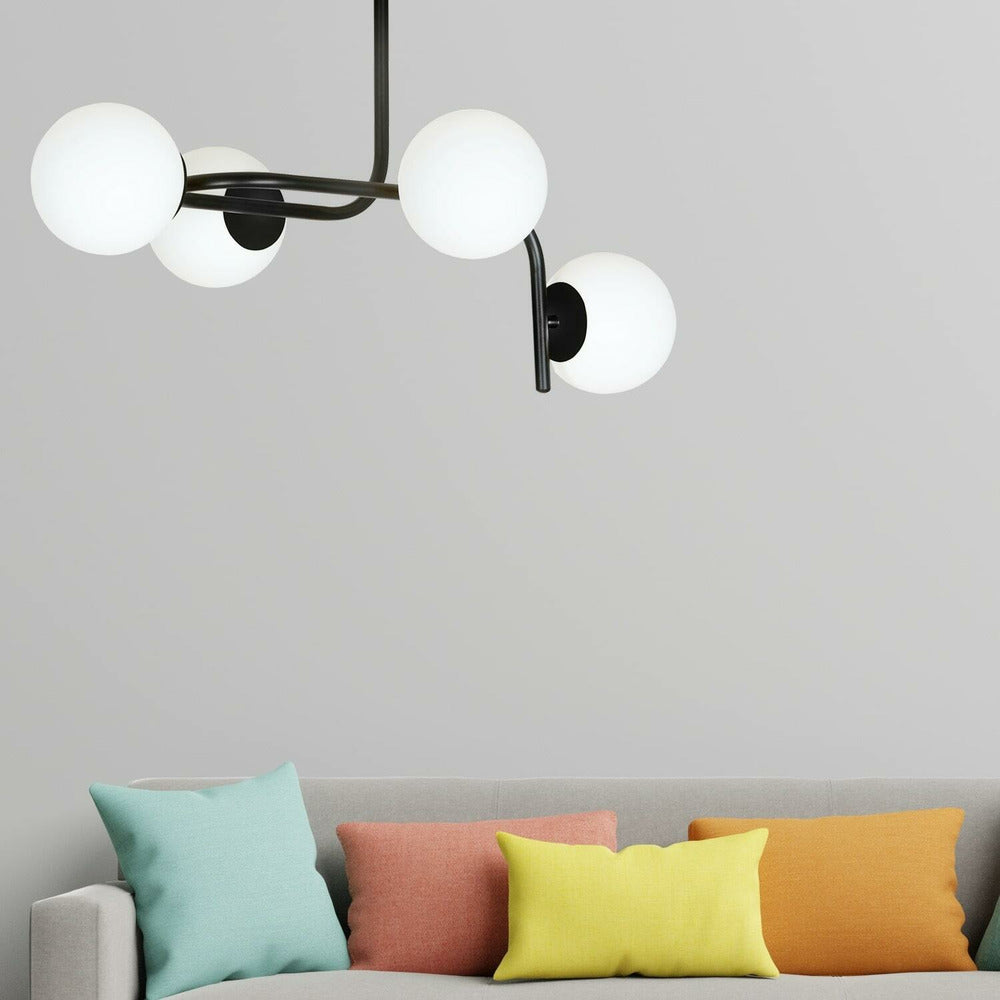 Emibig Kalf 4A Black/White Chandelier