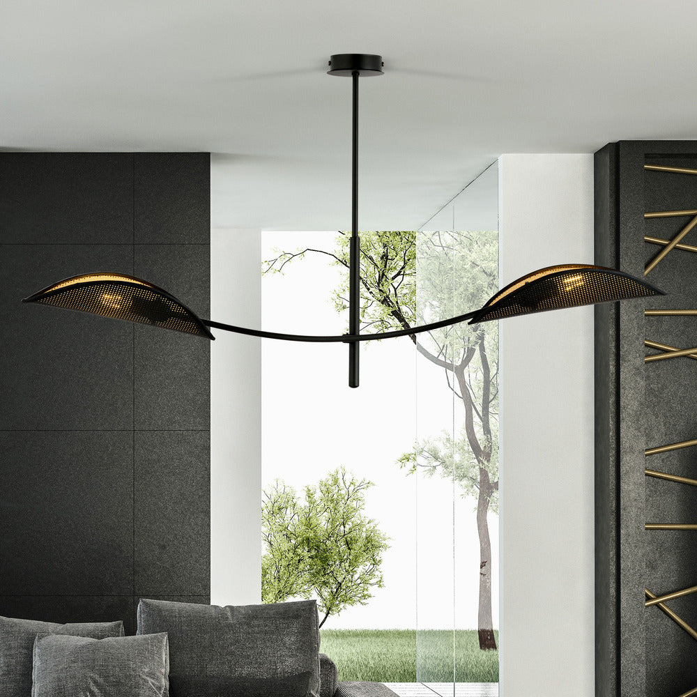 Emibig Lotus 2 Chandelier Black/Gold