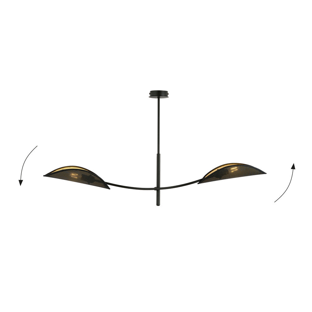 Emibig Lotus 2 Chandelier Black/Gold