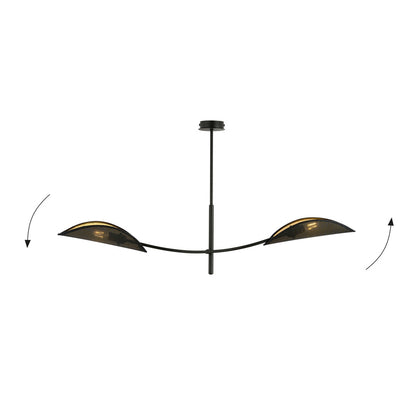 Emibig Lotus 2 Chandelier Black/Gold