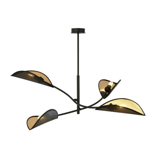 Emibig Lotus 4 Chandelier Black/Gold