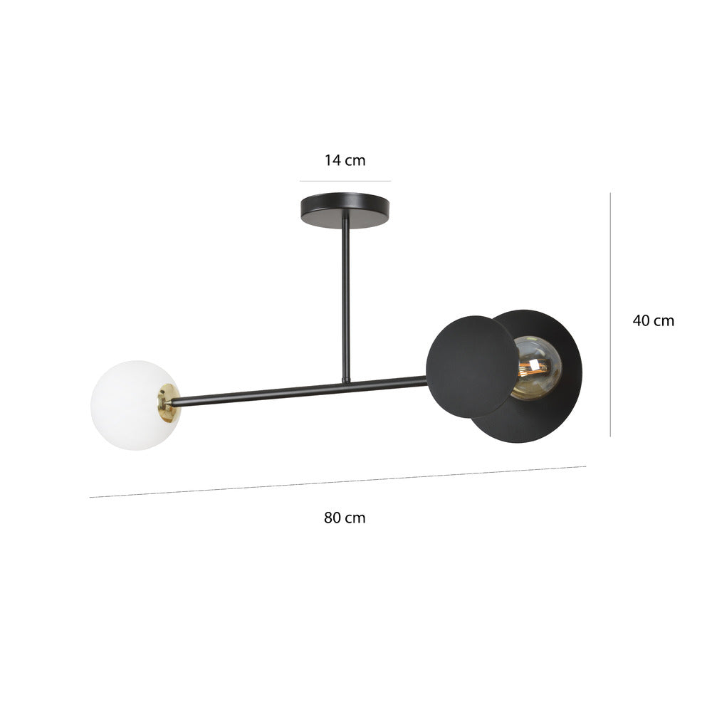 Emibig Minerva 2 Black Chandelier