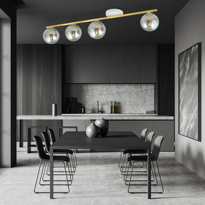 Emibig Monza 4 White/Graphite Chandelier