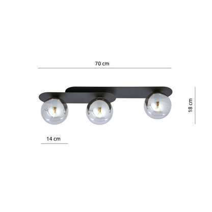 Emibig Plaza 3 Black/Graphite Pendant