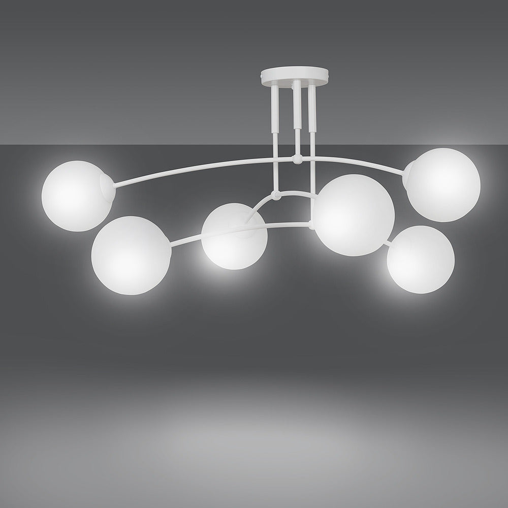 Emibig Pregos 6 White Chandelier