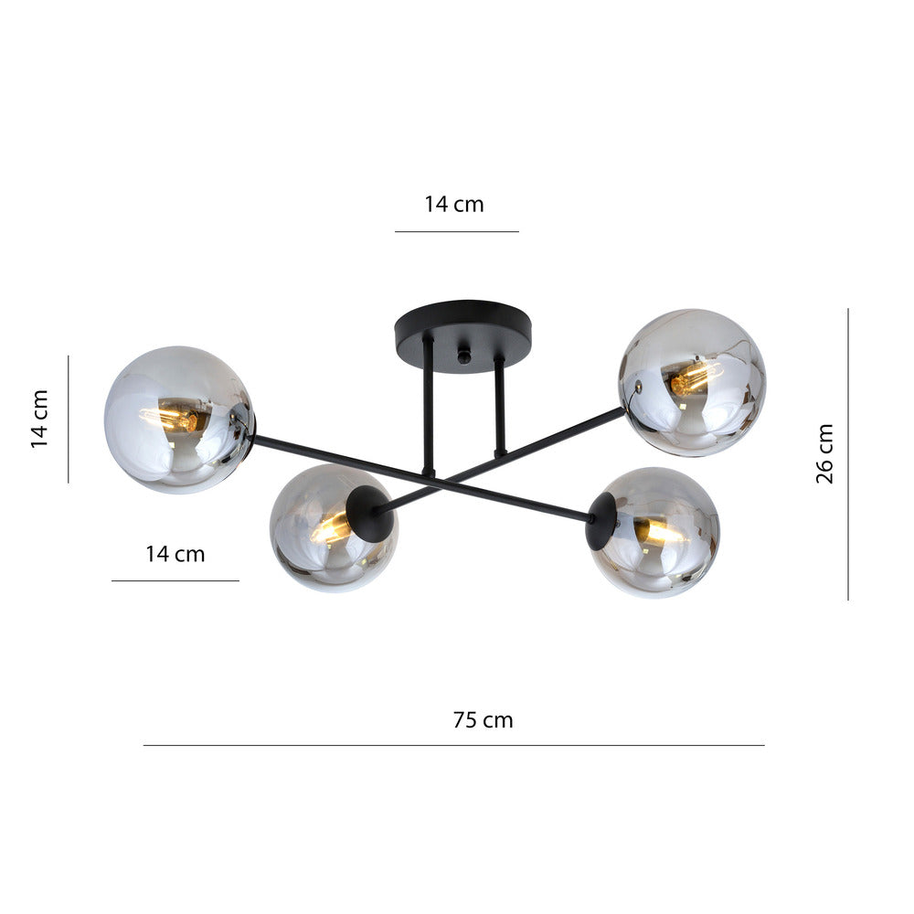 Emibig Roma 4 Black/Graphite Pendant
