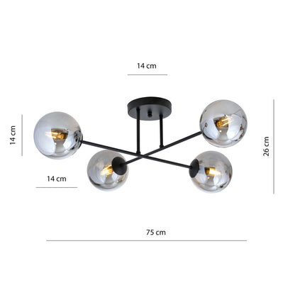Emibig Roma 4 Black/Graphite Pendant