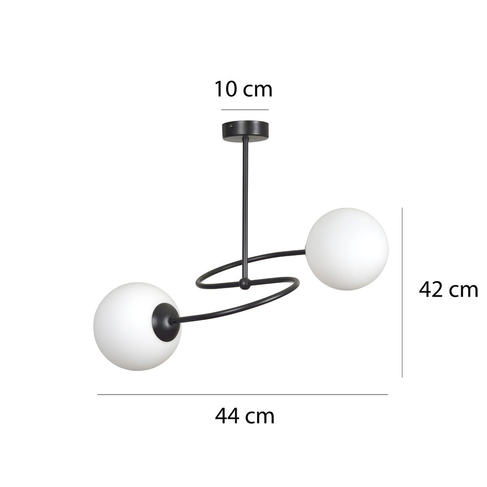 Emibig Selbi 2 Chandelier Black/White