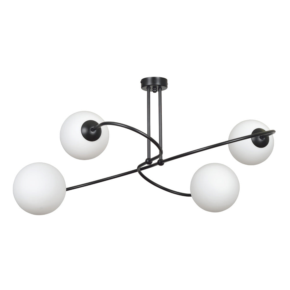 Emibig Selbi 4 Chandelier Black/White