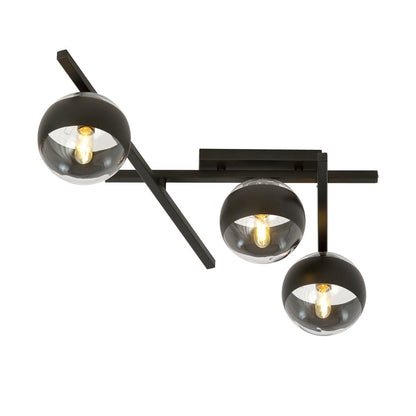 Emibig Smart 3 Chandelier Black/Transparent