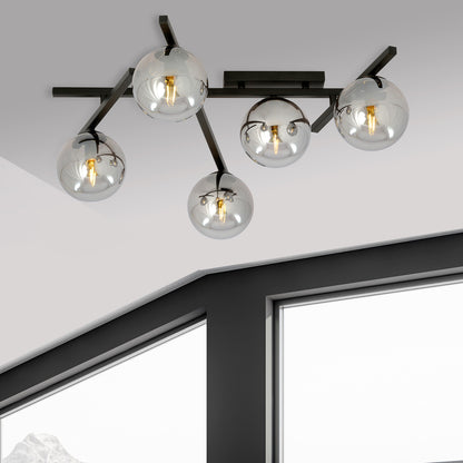 Emibig Smart 5 Black/Graphite Chandelier