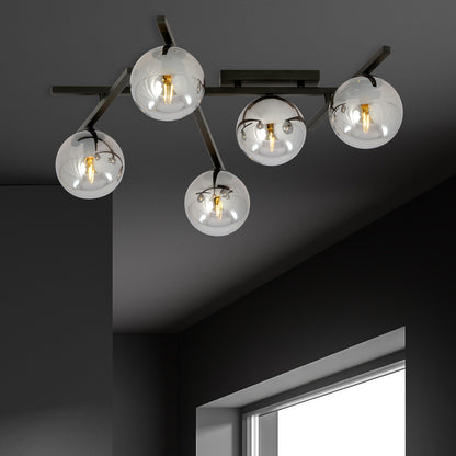 Emibig Smart 5 Black/Graphite Chandelier