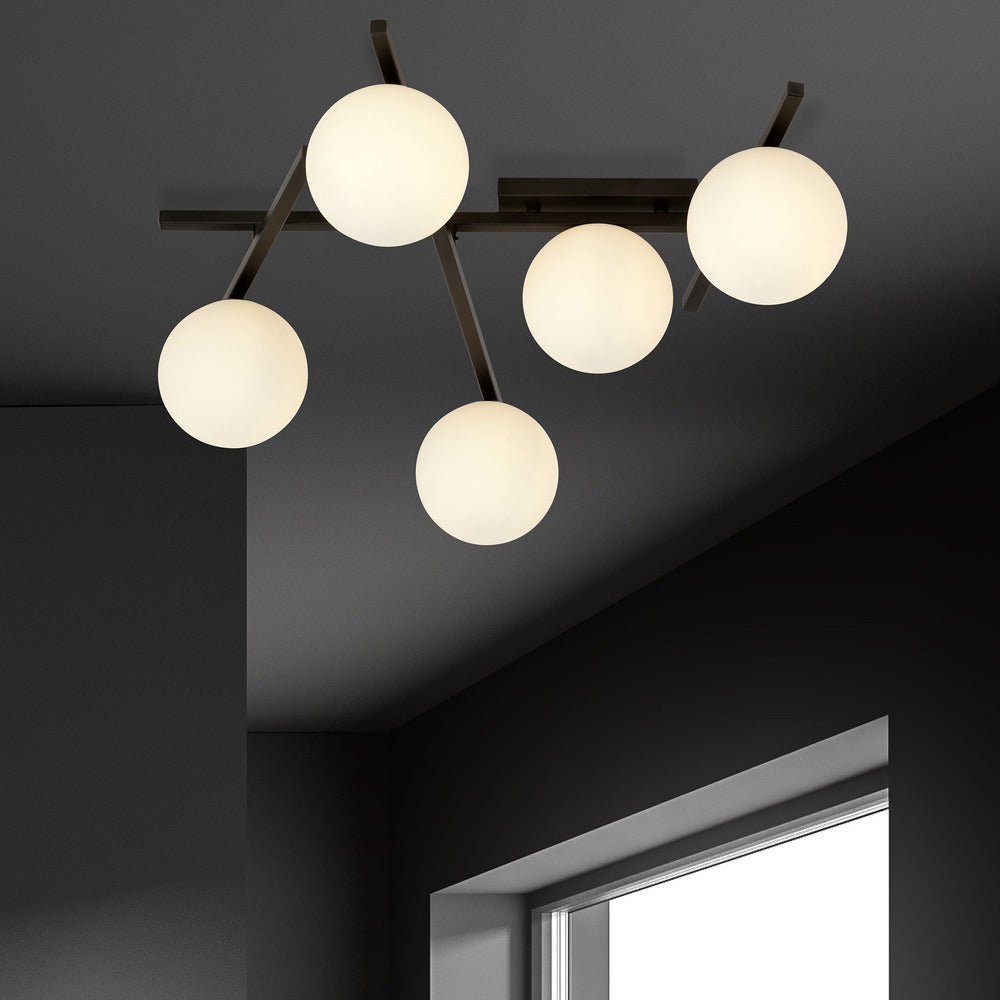 Emibig Smart 5 Black/Opal Chandelier