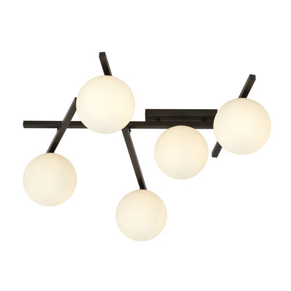 Emibig Smart 5 Black/Opal Chandelier