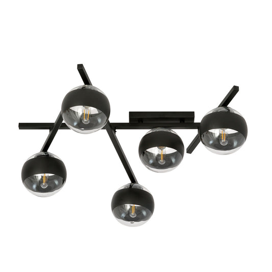 Emibig Smart 5 Chandelier Black/Transparent
