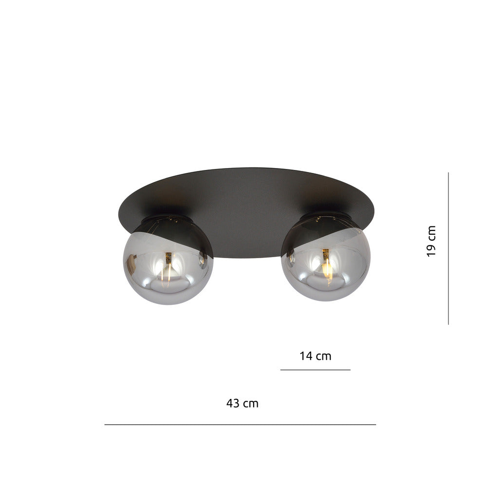 Emibig Solar 2 Chandelier Black/Graphite