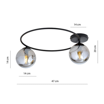 Emibig Sopra 2 Black/Graphite Pendant Light