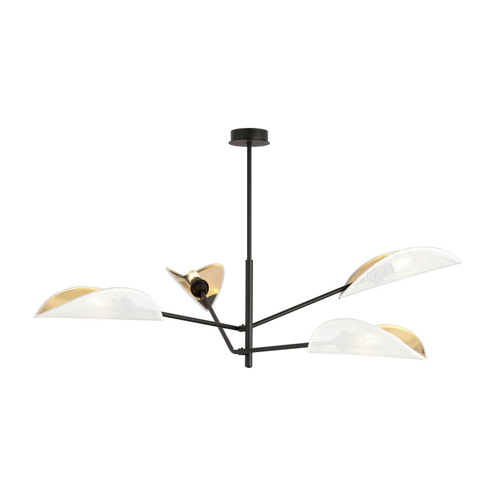 Emibig Vene 4 White/Gold Chandelier