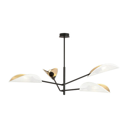 Emibig Vene 4 White/Gold Chandelier