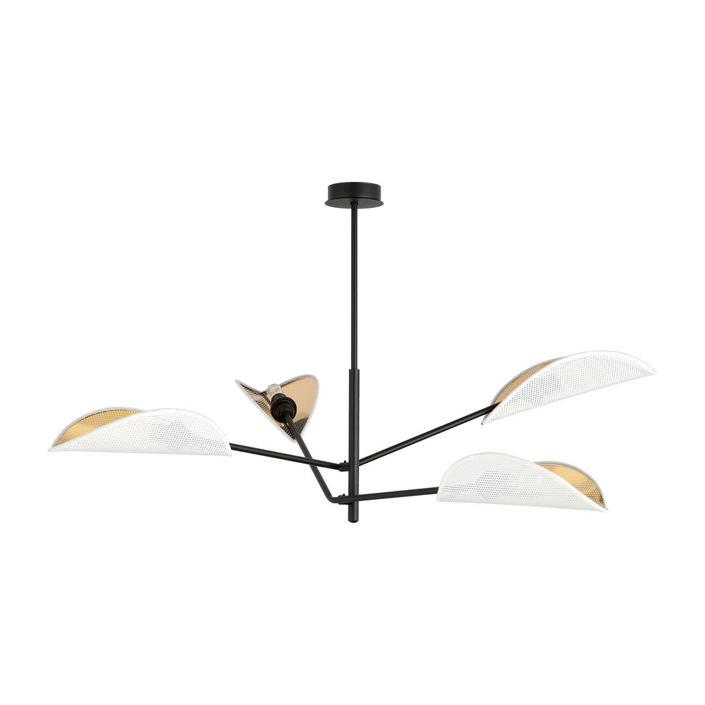 Emibig Vene 4 White/Gold Chandelier