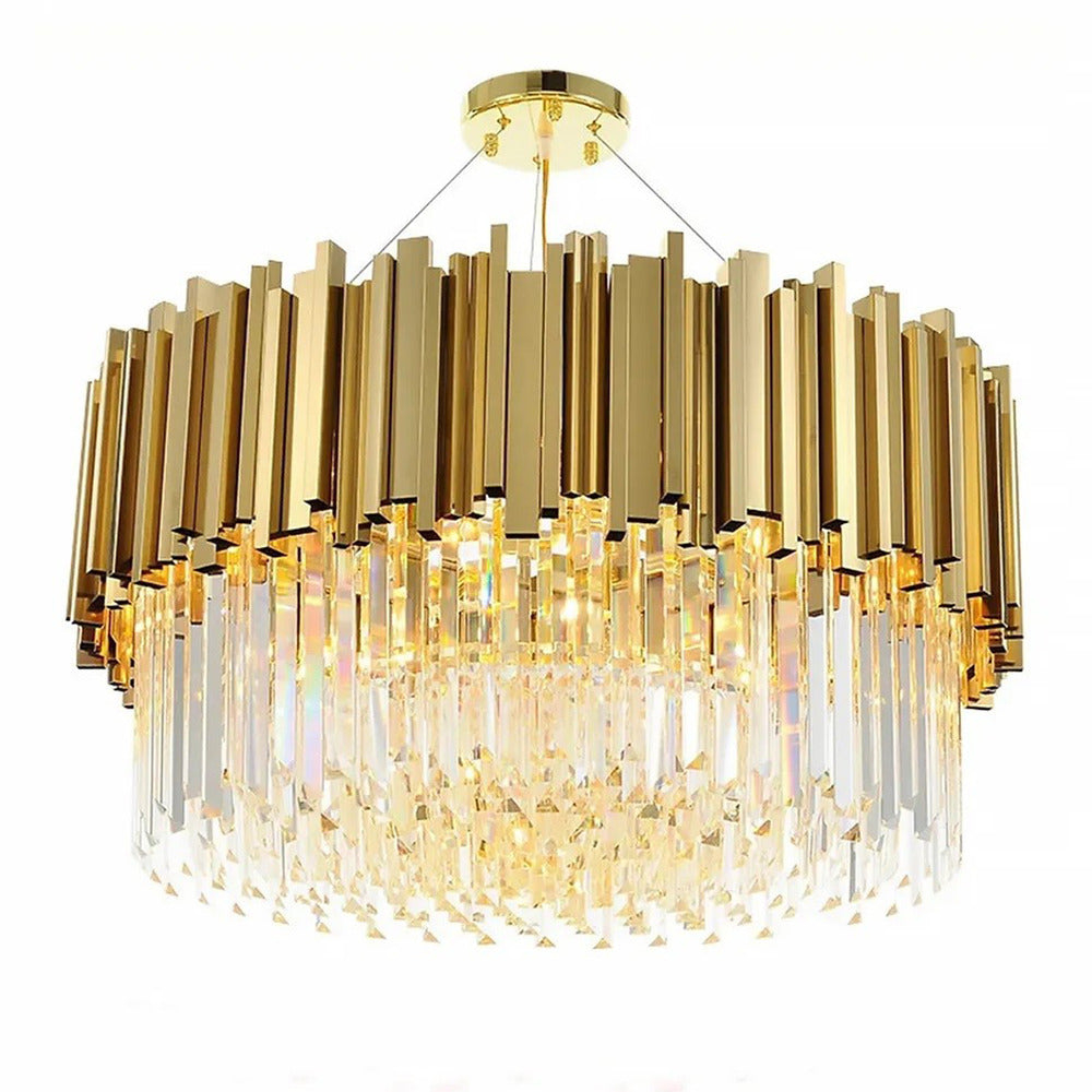Rea Glamour APP601-C chandelier glossy gold finish