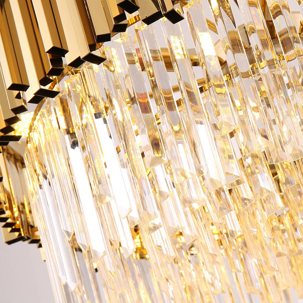 Rea Glamour APP601-C chandelier glossy gold finish