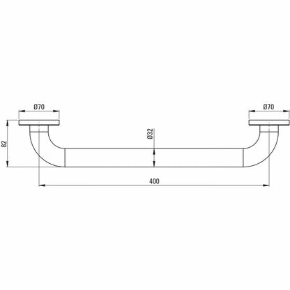 Deante Lehnen Funktion 45 cm Support Handle