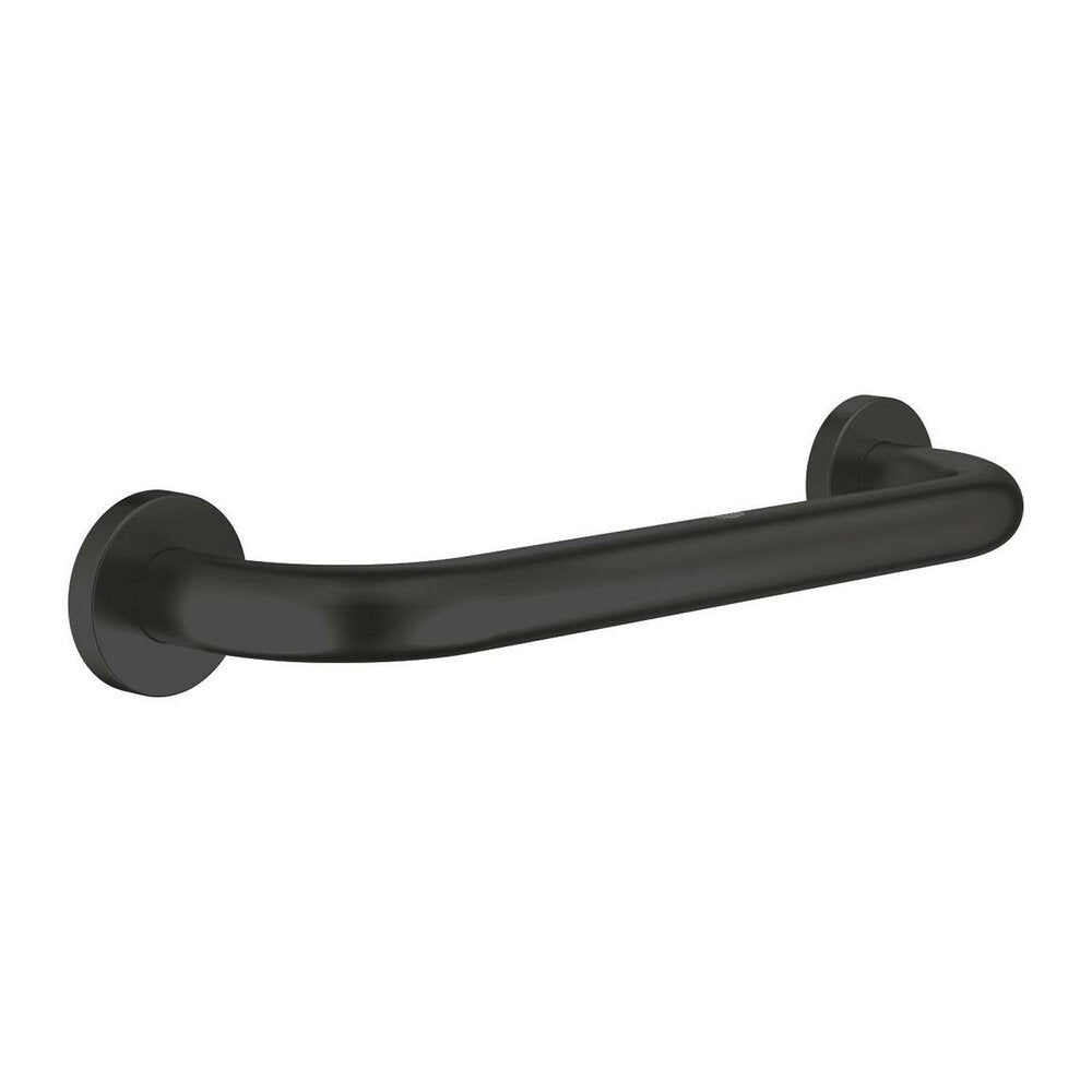 Matte black support handle Grohe Essentials 35 cm