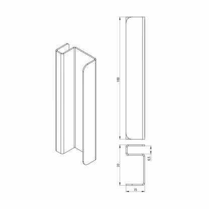 Door Handle Deante Kerria Plus