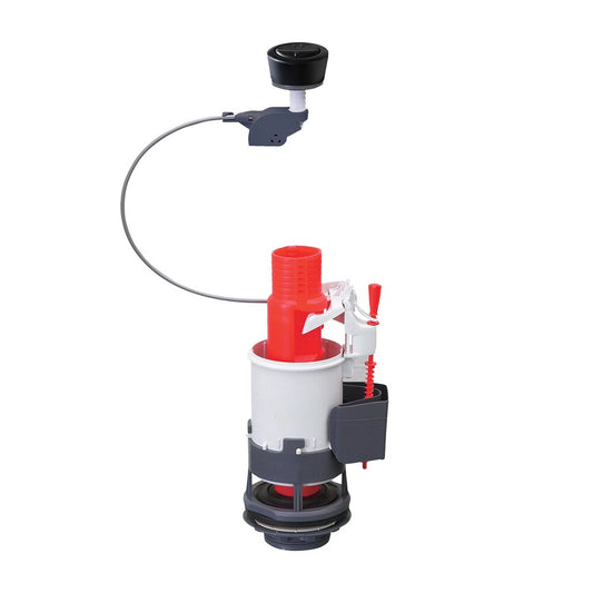 Механизъм за резервоар WC Wirquin с двойно управление черен мат