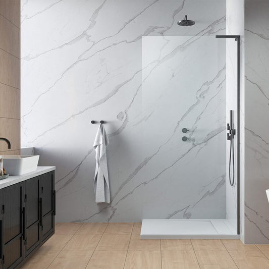 Душ параван тип Walk-in Radaway Modo SL II GunMetal матово-прозрачен 110 cm стъкло закалено 8 mm дясно