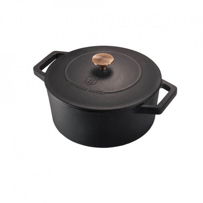 Гърне с капак 20 см от чугун Black Rose Collection Berlinger Haus BH 6491