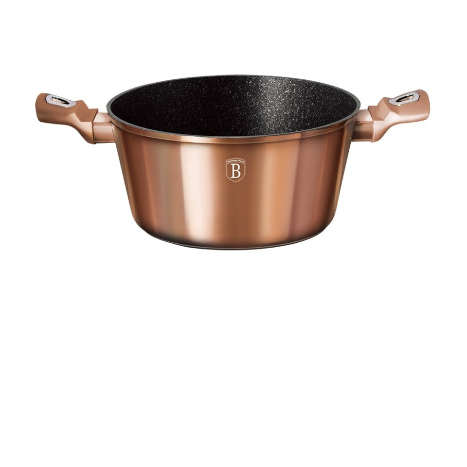 Тенджера с капак 20 см Rose Gold (Медна) Metallic Line Berlinger Haus BH 1514N