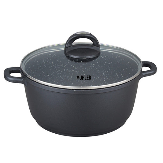 Тенджера с капак Muhler Hanna MR-285M 28x12,6 cm, 6,2 L, от леян алуминий 1002906