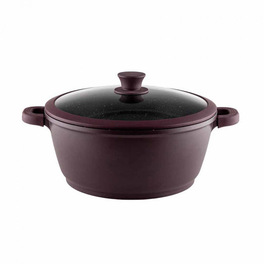 Съд с капак Muhler Lilla MR-2845S 28x12,6 cm, 6,2 L, лилав, от леян алуминий 1002909