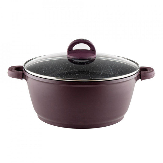 Тенджера с капак Muhler Lilli MR-289M 28x12,6 cm, 6,2 L, лилав, от леян алуминий 1003565