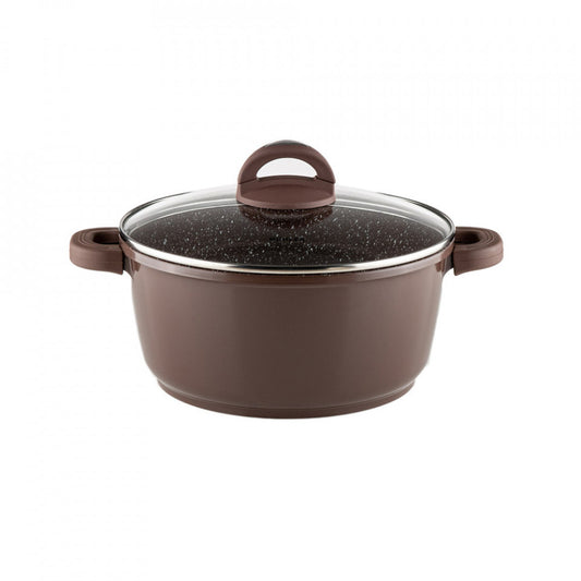 Съд с капак Muhler Mia MR-2449M 24x11.5cm, 4.4L, шоколадов, от леян алуминий 1003568